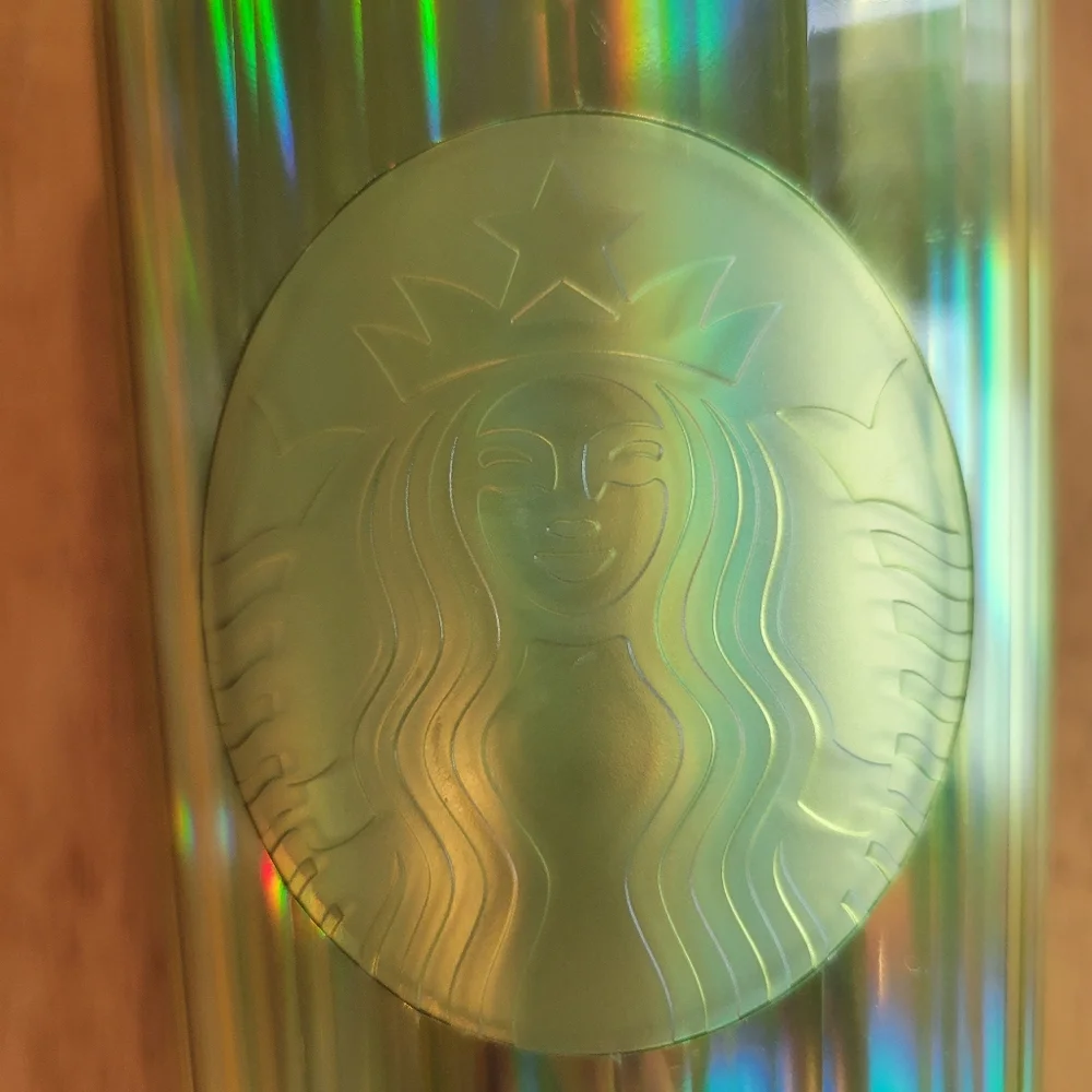 NWT Starbucks lime green kaleidoscope dome lid venti tumbler